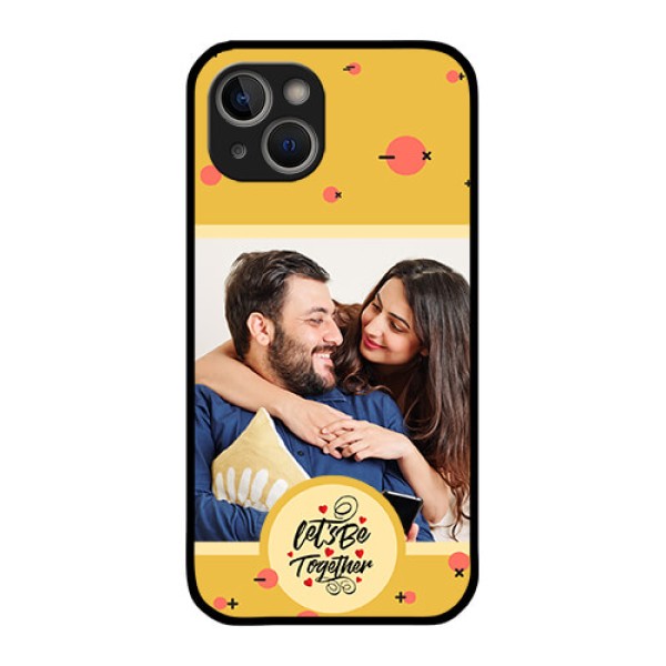 iPhone 14 Plus Photo Printing on Glass Case - Lets be Together Design