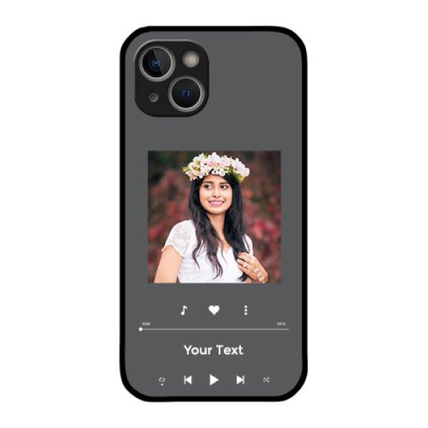 iPhone 14 Plus Custom Glass Mobile Case - Play The Music Design