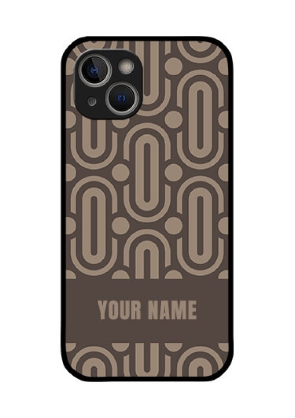 iPhone 14 Plus Custom Glass Phone Case - Captivating Zero Pattern Design