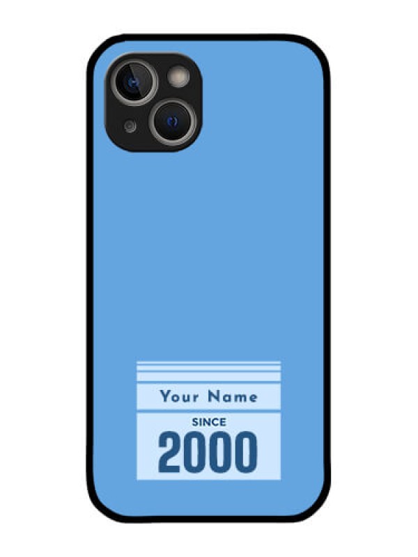 Custom iPhone 14 Plus Custom Glass Mobile Case - Custom Year of birth Design