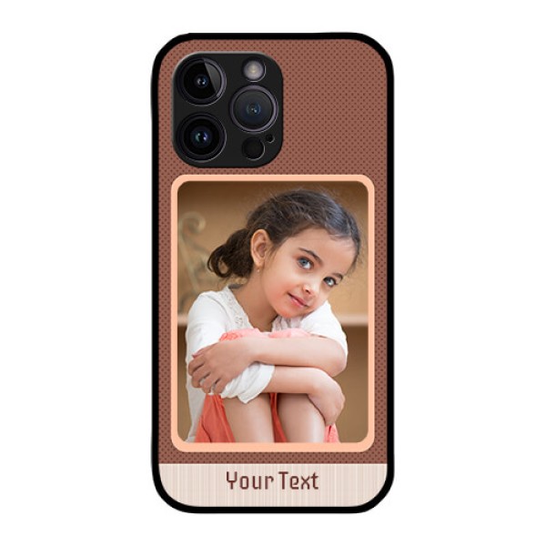iPhone 14 Pro Max Custom Glass Phone Case - Simple Pic Upload Design