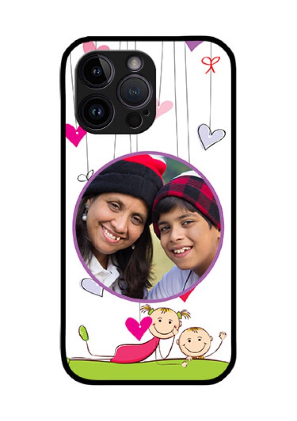 iPhone 14 Pro Max Photo Printing on Glass Case - Cute Kids Phone Case Design