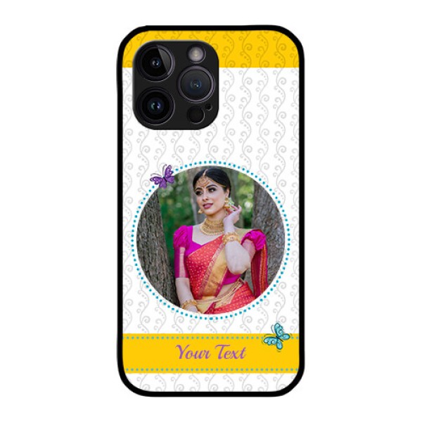 iPhone 14 Pro Max Custom Glass Mobile Case - Girls Premium Case Design