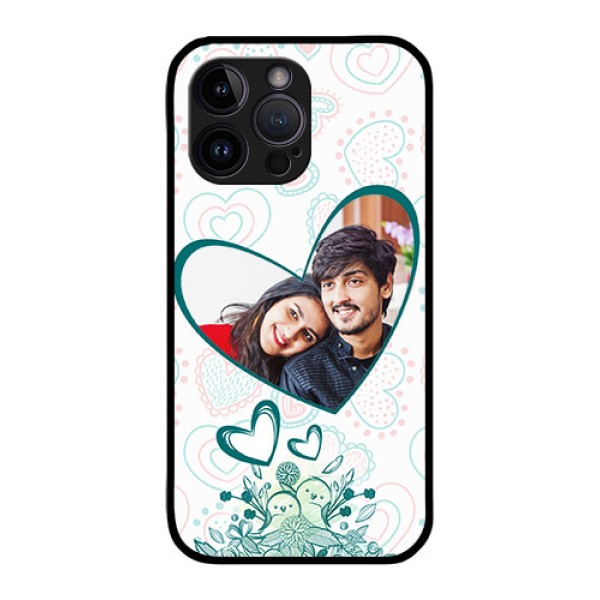 iPhone 14 Pro Max Photo Printing on Glass Case - Premium Couple Design iPhone 14 Pro Max Photo Printing on Glass Case - Premium Couple Design