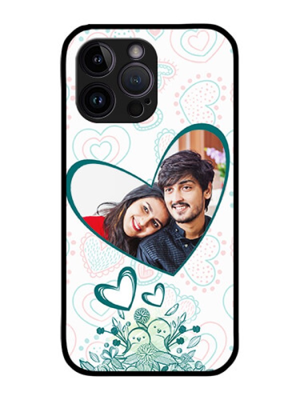 Custom iPhone 14 Pro Max Photo Printing on Glass Case - Premium Couple Design
