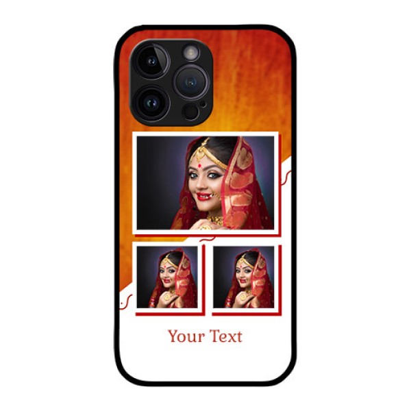 iPhone 14 Pro Max Custom Glass Phone Case - Wedding Memories Design iPhone 14 Pro Max Custom Glass Phone Case - Wedding Memories Design