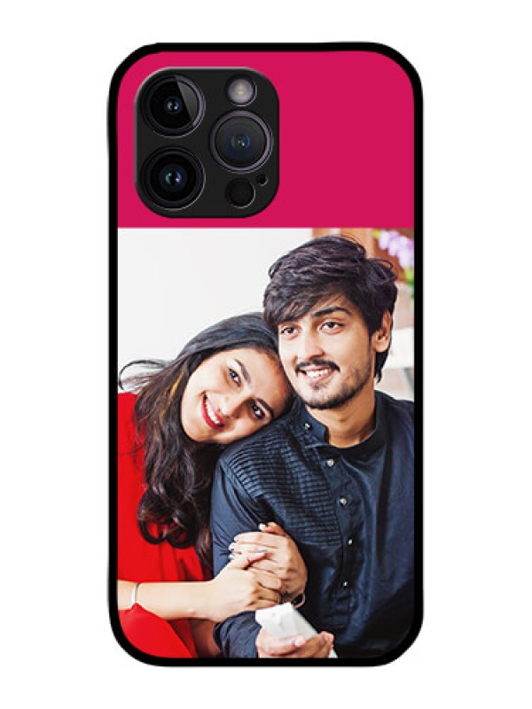 Custom iPhone 14 Pro Max Custom Glass Mobile Case - Anniversary Cover Design