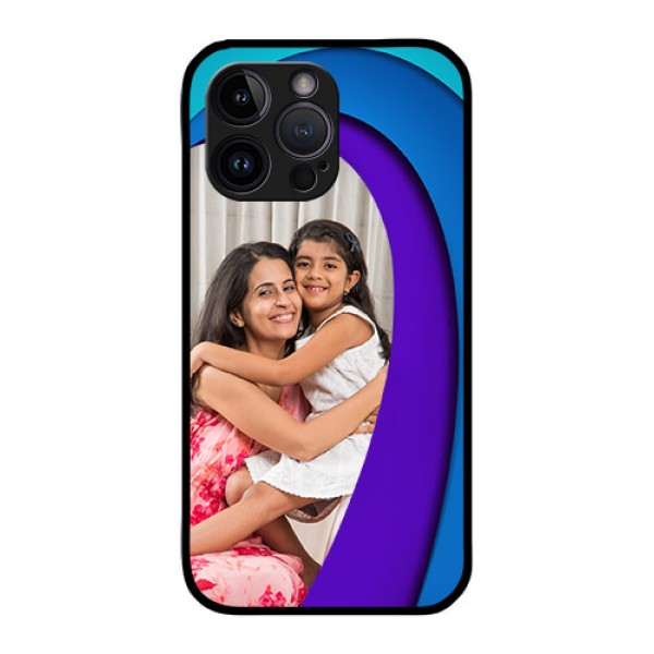 iPhone 14 Pro Max Photo Printing on Glass Case - Simple Pattern Design
