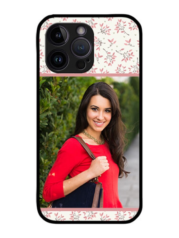 Custom iPhone 14 Pro Max Custom Glass Phone Case - Premium Floral Design
