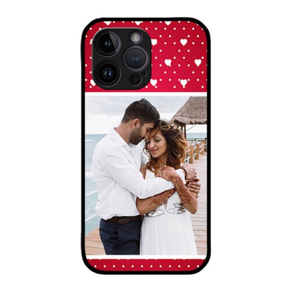 iPhone 14 Pro Max Photo Printing on Glass Case - Hearts Mobile Case Design iPhone 14 Pro Max Photo Printing on Glass Case - Hearts Mobile Case Design