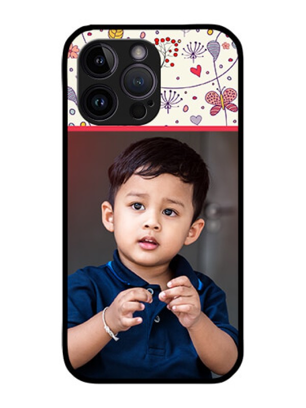 Custom iPhone 14 Pro Max Custom Glass Mobile Case - Premium Floral Design