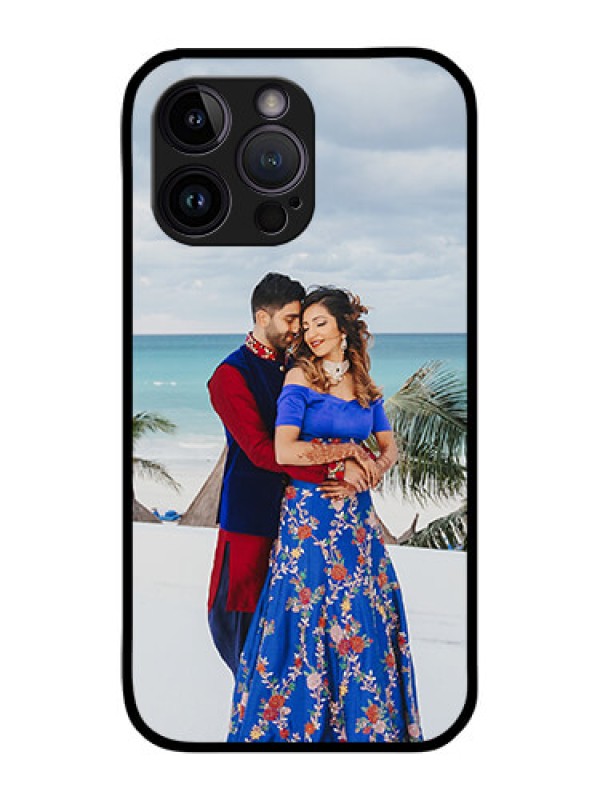 Custom iPhone 14 Pro Max Photo Printing on Glass Case - Upload Full Picture Design