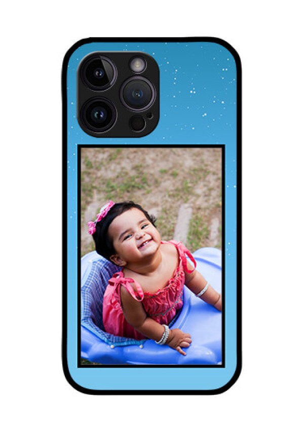iPhone 14 Pro Max Custom Glass Mobile Case - Wave Pattern Colorful Design