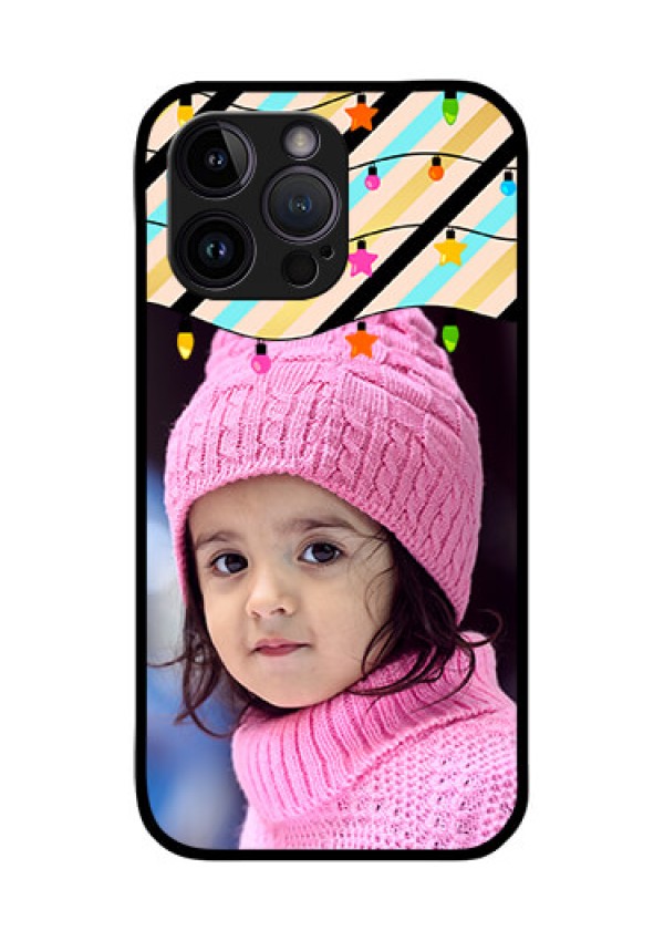 iPhone 14 Pro Max Custom Glass Mobile Case - Lights Hanging Design
