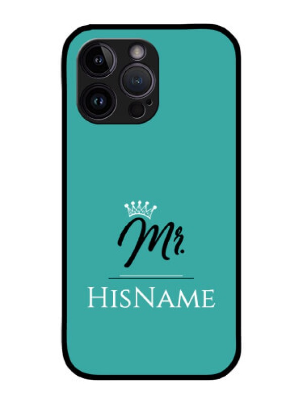Custom iPhone 14 Pro Max Custom Glass Phone Case Mr with Name