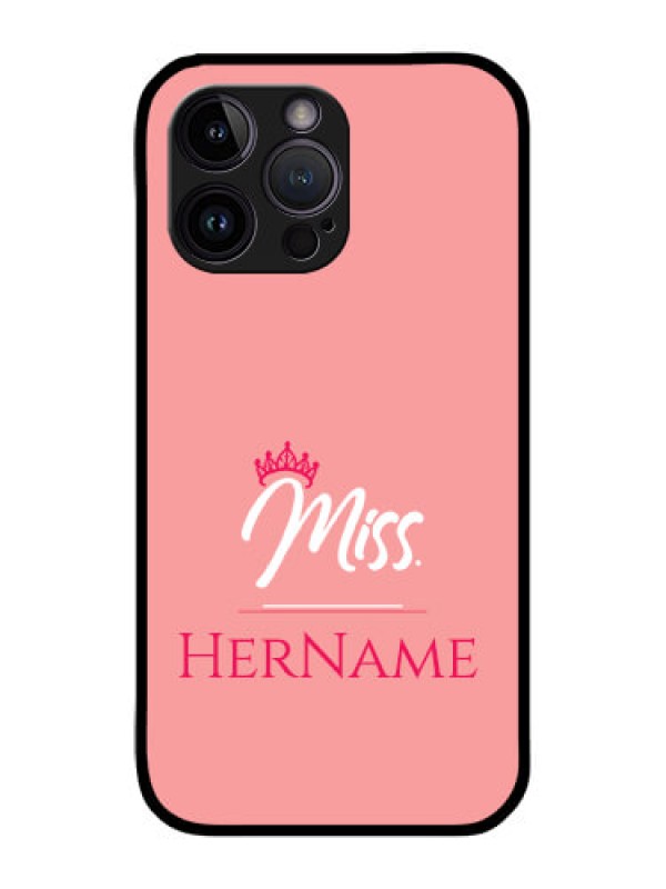Custom iPhone 14 Pro Max Custom Glass Phone Case Mrs with Name