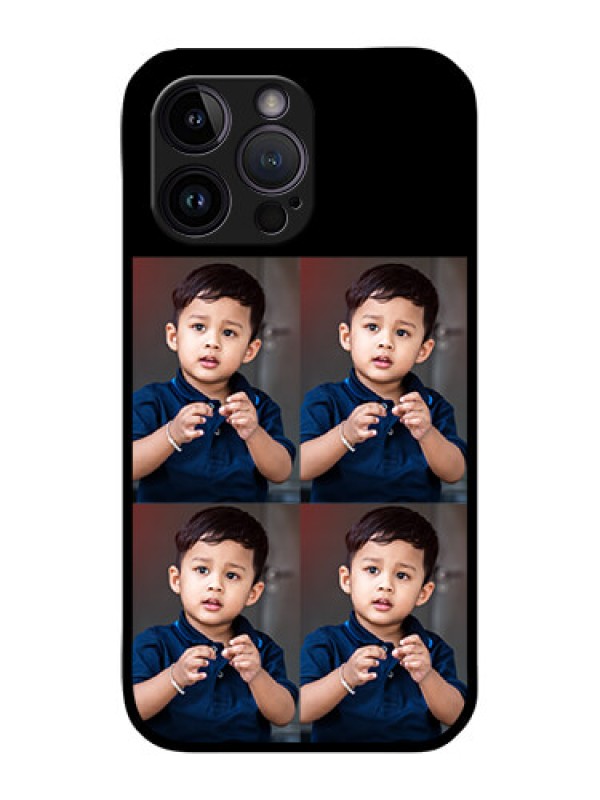 Custom iPhone 14 Pro Max 4 Image Holder on Glass Mobile Cover