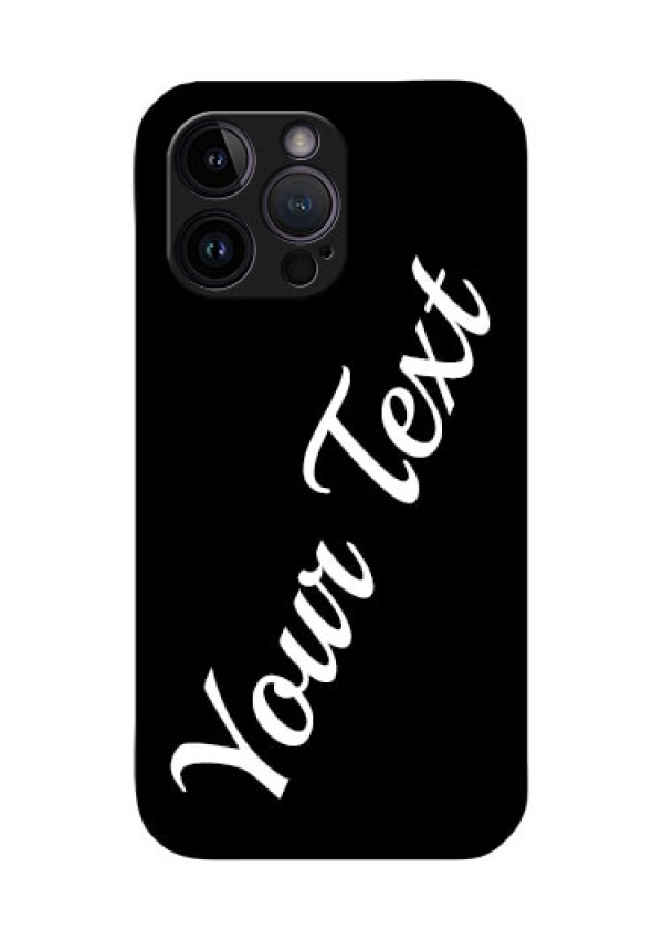 iPhone 14 Pro Max Custom Glass Mobile Cover with Your Name