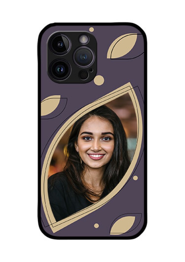 iPhone 14 Pro Max Custom Glass Mobile Case - Falling Leaf Design