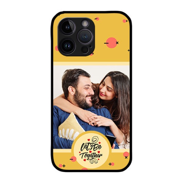 iPhone 14 Pro Max Photo Printing on Glass Case - Lets be Together Design