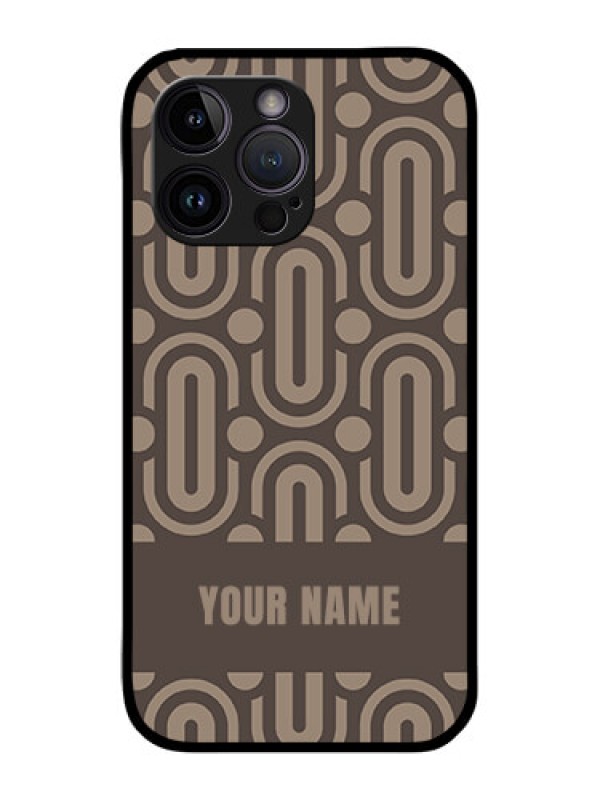 Custom iPhone 14 Pro Max Custom Glass Phone Case - Captivating Zero Pattern Design