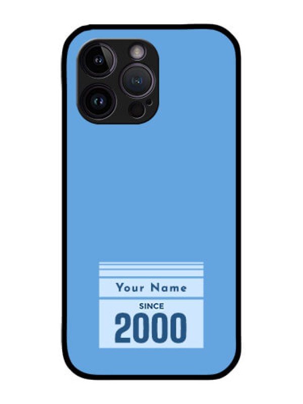 Custom iPhone 14 Pro Max Custom Glass Mobile Case - Custom Year of birth Design