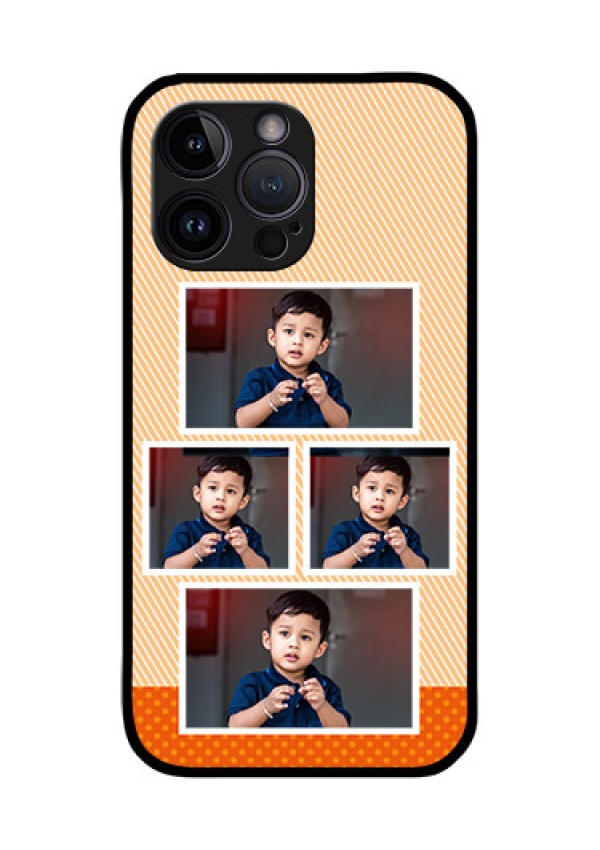 iPhone 14 Pro Photo Printing on Glass Case - Bulk Photos Upload Design