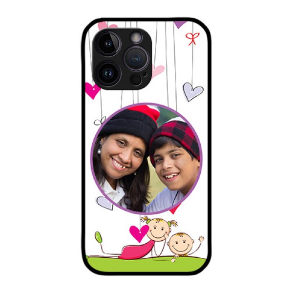 iPhone 14 Pro Photo Printing on Glass Case - Cute Kids Phone Case Design