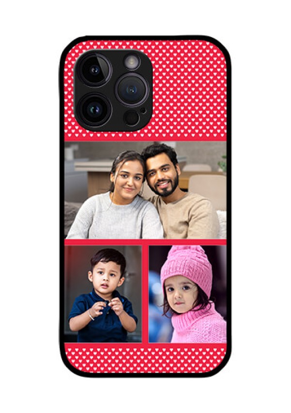 iPhone 14 Pro Personalized Glass Phone Case - Bulk Pic Upload Design