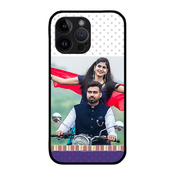 iPhone 14 Pro Photo Printing on Glass Case - Cute Family Design