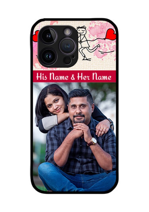 iPhone 14 Pro Photo Printing on Glass Case - You and Me Case Design