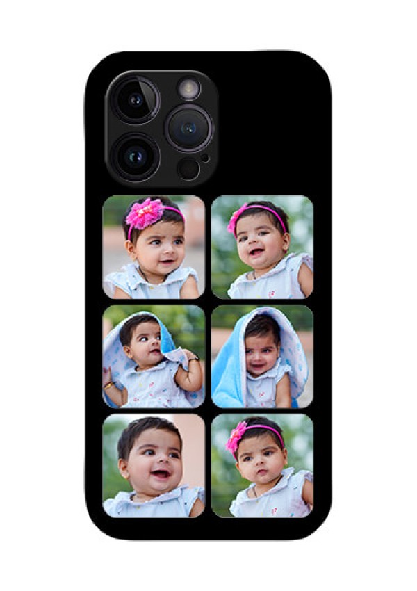 iPhone 14 Pro Photo Printing on Glass Case - Multiple Pictures Design
