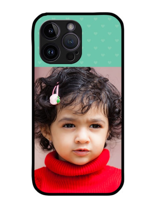 Custom iPhone 14 Pro Custom Glass Phone Case - Lovers Picture Design