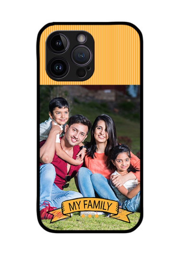 iPhone 14 Pro Custom Glass Phone Case - My Family Design