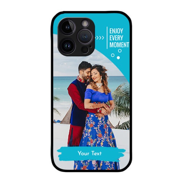 iPhone 14 Pro Custom Glass Mobile Case - Happy Moment Design