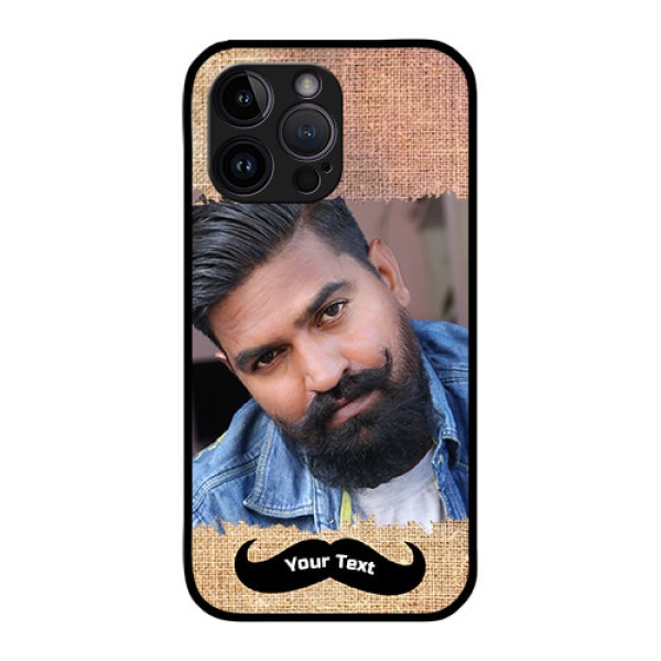 iPhone 14 Pro Personalized Glass Phone Case - with Texture Design