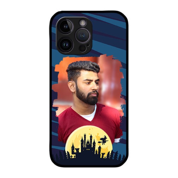 iPhone 14 Pro Photo Printing on Glass Case - Halloween Witch Design