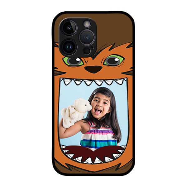 iPhone 14 Pro Photo Printing on Glass Case - Owl Monster Back Case Design iPhone 14 Pro Photo Printing on Glass Case - Owl Monster Back Case Design