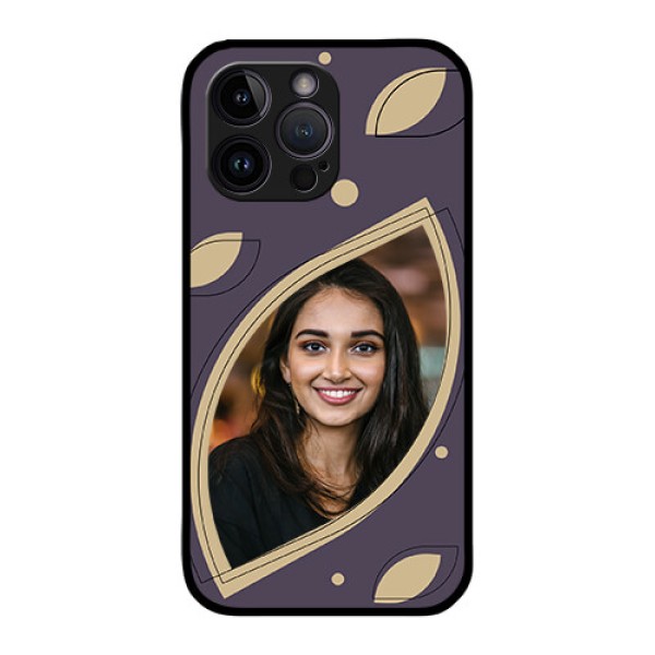 iPhone 14 Pro Custom Glass Mobile Case - Falling Leaf Design