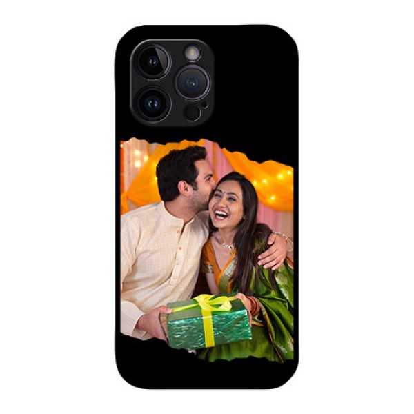 iPhone 14 Pro Custom Glass Phone Case - Tear-off Design