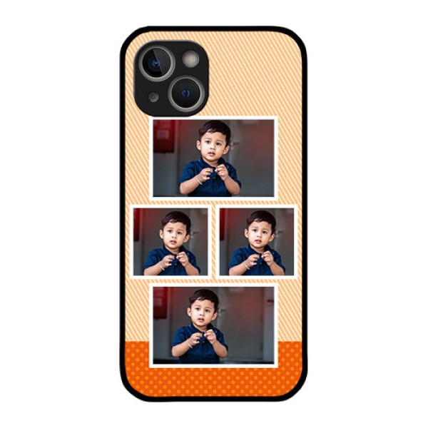 iPhone 14 Photo Printing on Glass Case - Bulk Photos Upload Design