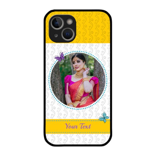 iPhone 14 Custom Glass Mobile Case - Girls Premium Case Design