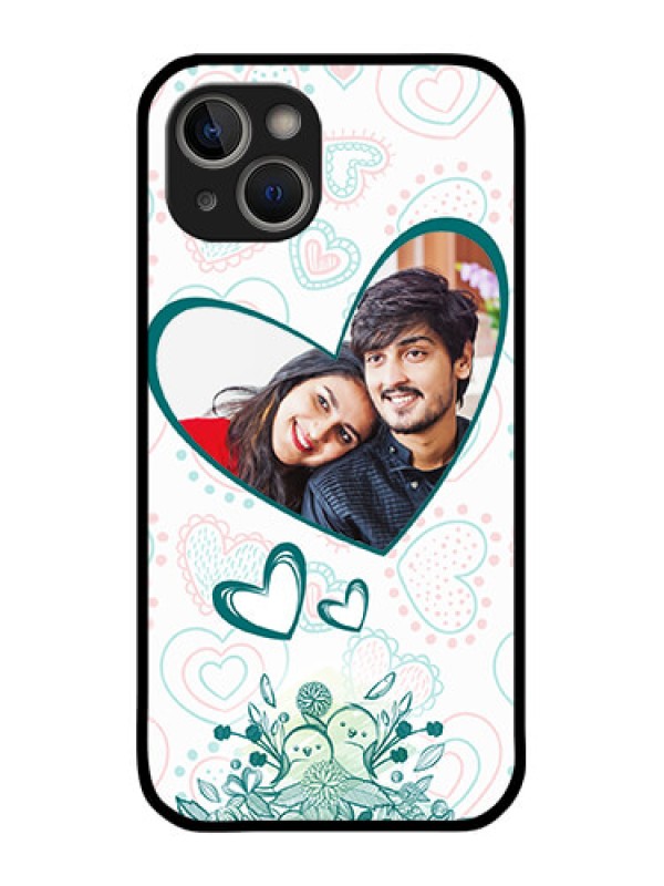Custom iPhone 14 Photo Printing on Glass Case - Premium Couple Design