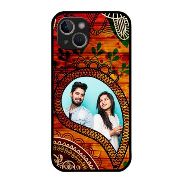 iPhone 14 Personalized Glass Phone Case - Abstract Colorful Design iPhone 14 Personalized Glass Phone Case - Abstract Colorful Design