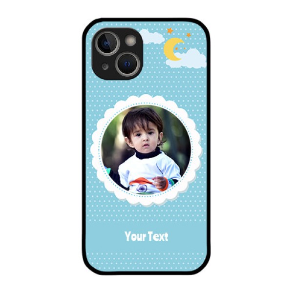 iPhone 14 Personalised Glass Phone Case - Violet Pattern Design iPhone 14 Personalised Glass Phone Case - Violet Pattern Design