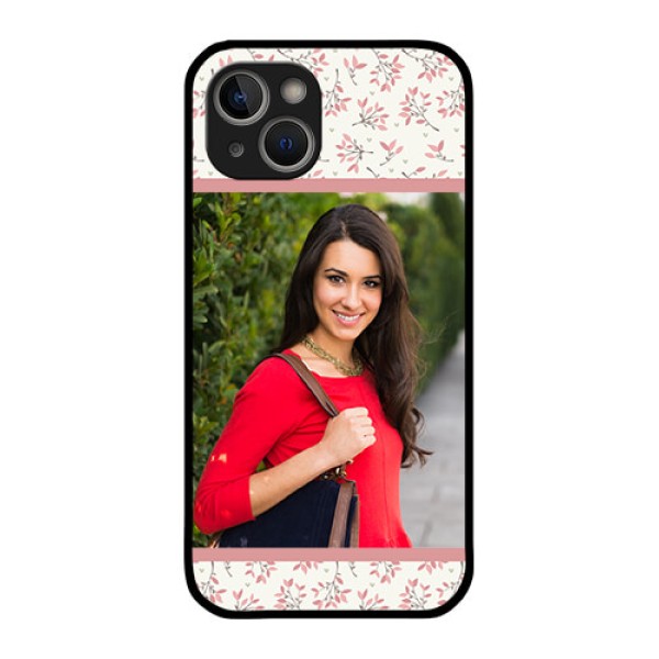 iPhone 14 Custom Glass Phone Case - Premium Floral Design