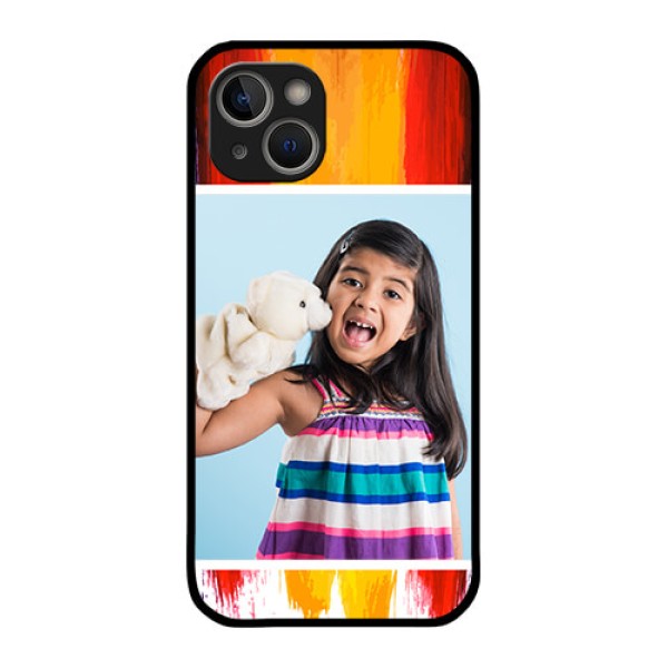 iPhone 14 Personalized Glass Phone Case - Multi Color Design