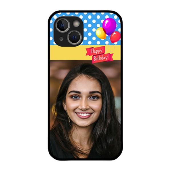 iPhone 14 Custom Glass Mobile Case - Happy Birthday Design