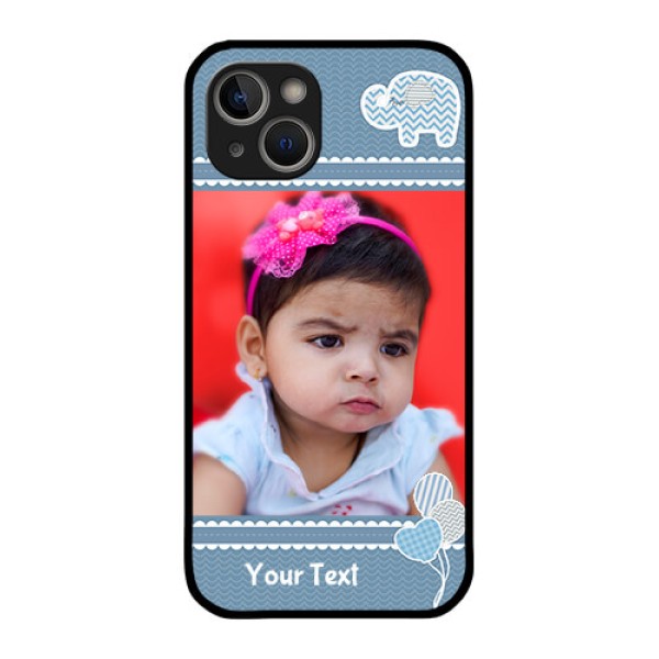 iPhone 14 Photo Printing on Glass Case - with Kids Pattern Design