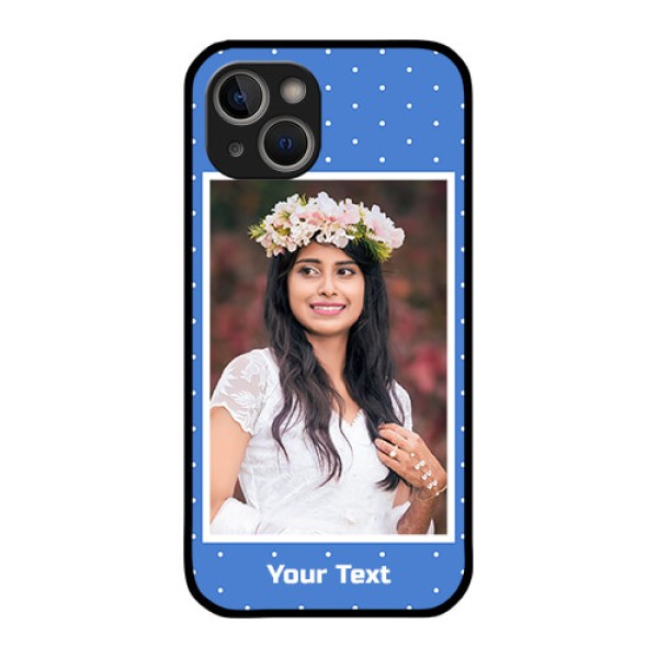 iPhone 14 Photo Printing on Glass Case - Polka dots design